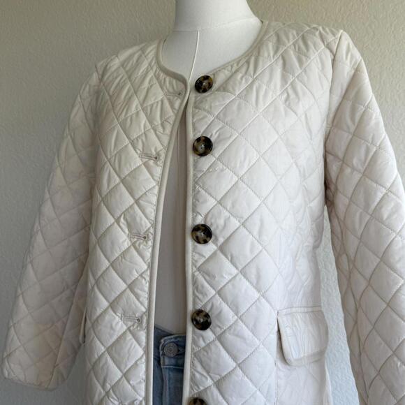 JCrew Quilted Puffer Overcoat Size 4 - Picture 2 of 8